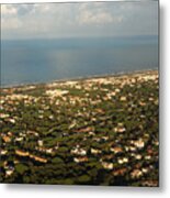 Just Before Touch Down - Fiumicino Rome Italy Metal Print