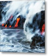 Kamokuna Lava Ocean Entry, 2016 Metal Print