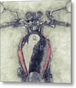 Kawasaki Z1 - Kawasaki Motorcycles 1 - 1972 - Motorcycle Poster - Automotive Art Metal Print