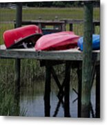 Kayak And Canoe Metal Print