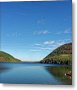 Kayak In Long Pond, Acadia National Park Metal Print