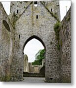 Kells Priory Arched Entry Beneath Tower County Kilkenny Ireland Metal Print
