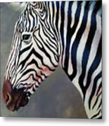 Ken The Zebra Metal Print