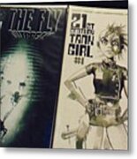 Kewl Stuff. #comics #tankgirl #thefly Metal Print