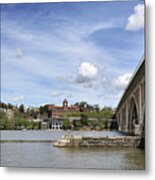 Key Bridge Into Georgetown Metal Print