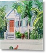 Key West Cottage Metal Print