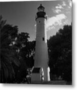 Key West Lighthouse Fl Metal Print