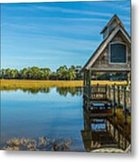 Kiawah Island Boathouse Panoramic Metal Print