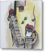 Kimberly's Castellabate Flowers Metal Print