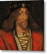 King James I Of Scotland Circa 1425 Metal Print