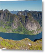 Kirkefjord View From Munken Metal Print