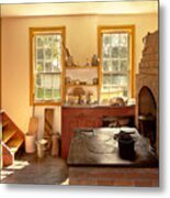 Kitchen - An 1840's Kitchen Metal Print