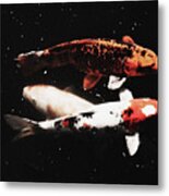 Koi Trio Metal Print