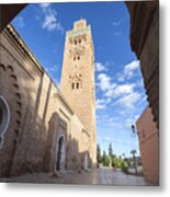 Koutoubia Mosque In Marrakech Metal Print