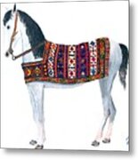 Kurdistan Pony Metal Print