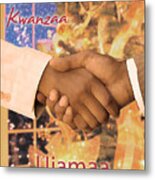 Kwanzaa Ujamaa Metal Print