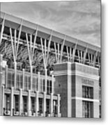 Kyle Field Home Of The Aggies Black And White Metal Print