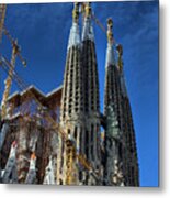 La Sagrada Familia By Antonio Gaudi Metal Print