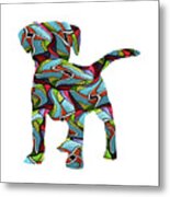 Lab Puppy Spirit Glass Metal Print