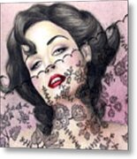 Lacy Seduction Metal Print