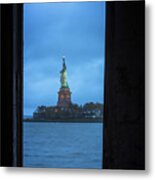 Lady Liberty View Metal Print