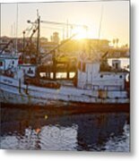 Lady Olga - Fishing Boat At Ventura, California Metal Print