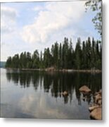 Lake In The Woods Metal Print