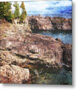 Lake Superior Peninsulas Metal Print