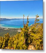 Lake Tahoe Overlook - South Lake Tahoe - California Metal Print