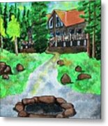 Lakewoods Lodge Metal Print