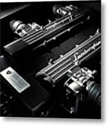 Lamborghini Engine Metal Print