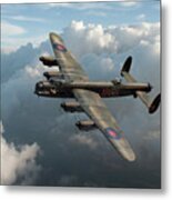 Lancaster W5005 Ar-l Leader Above Clouds Metal Print