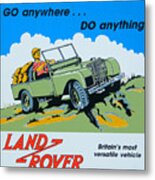 Landrover Advert - Go Anywhere.....do Anything Metal Print