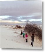 Exploring The Dunes Metal Print