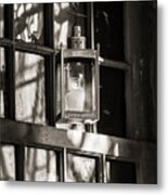 Lantern In A Window 2 Metal Print