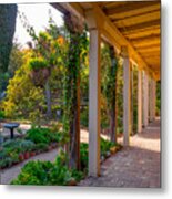 Larkin House Garden Metal Print