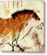 Lascaux Prehistoric Horse Detail Metal Print
