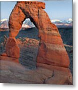 Last Light On Delicate Arch Metal Print