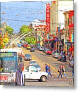 Late Morning Early Autumn In The Castro In San Francisco Metal Print