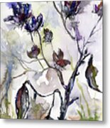Late Summer Seed Pods Metal Print