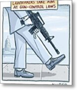 Lawmakers Take Aim At Gun Control Laws Metal Print