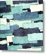 Layers Of Colors Pattern Metal Print