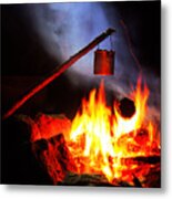 Leaning Billy Can Fire Metal Print