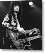 Led Zeppelin Jimmy Page 1975 Metal Print