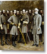 Robert E. Lee And His Generals Metal Print