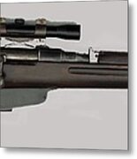 Lee Harvey Oswalds 1940 6.5mm M91 38 Bolt Action  Italian Made Mannlicher-carcano  Color Added 2015 Metal Print