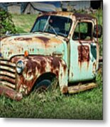 Left In The Pasture Metal Print