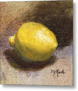 Lemon Still Life Metal Print