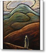 Lent, 1st Sunday - Jesus In The Desert - Jljid Metal Print