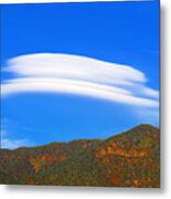 Lenticular Clouds Over San Gabriel Mountains Metal Print